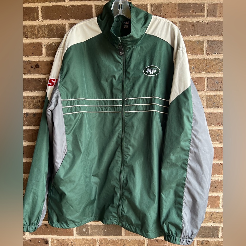 Vintage style NFL Team Apparel New York Jets Green Windbreaker 2XL